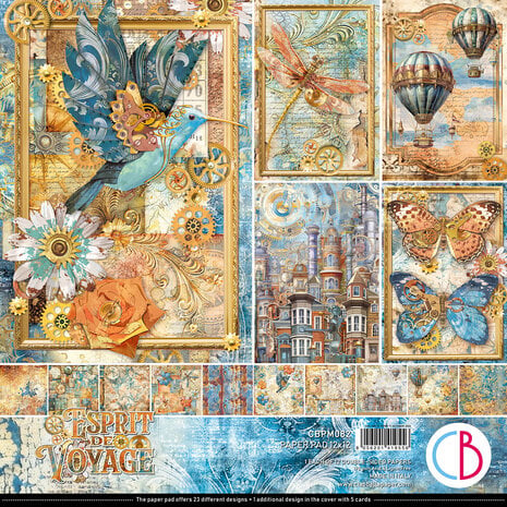 Ciao Bella - Esprit de Voyage 12x12 Inch Paper Pad (12pcs)