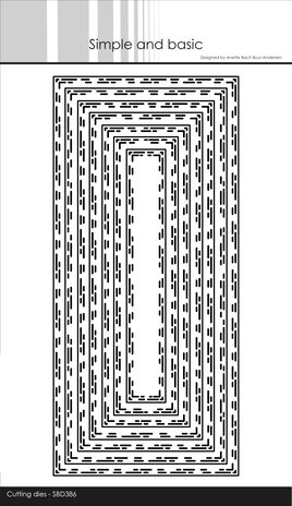 Simple and Basic - Broken Lines Slimcard Dies