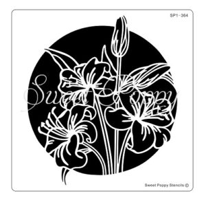 Sweet Poppy Stencil: Lily Circle