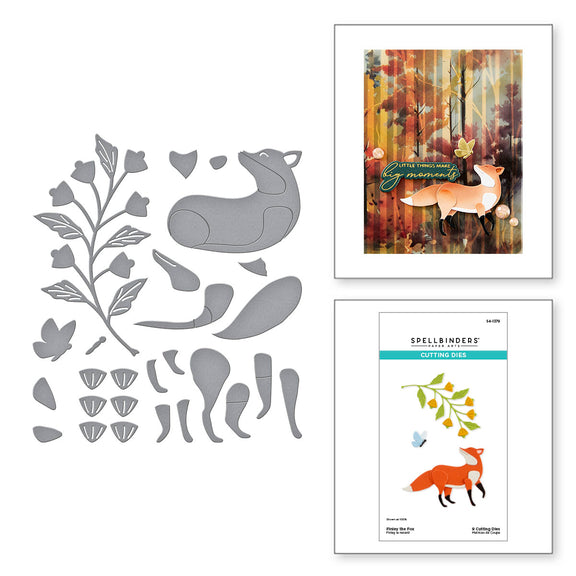 Spellbinders - Finley the Fox Etched Dies from the Woodland Tales Collection