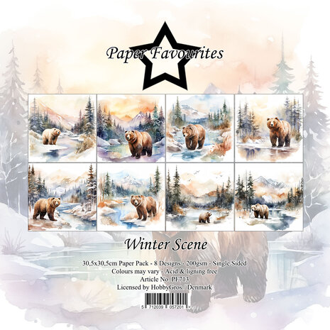 Paper Favourites - Winter Scene 12x12 Inch Paper Pack