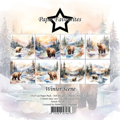 Paper Favourites - Winter Scene 6x6 Inch Paper Pack