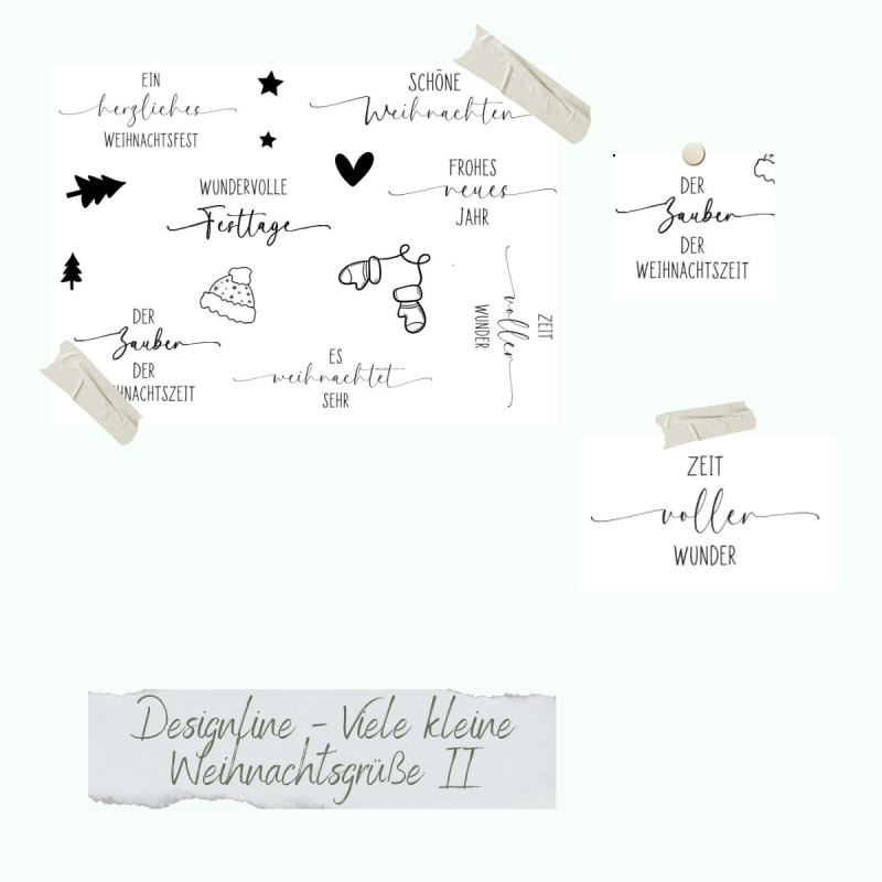 Creative Depot - Stempelset - Designline - Viele kleine Weihnachtsgrüße II