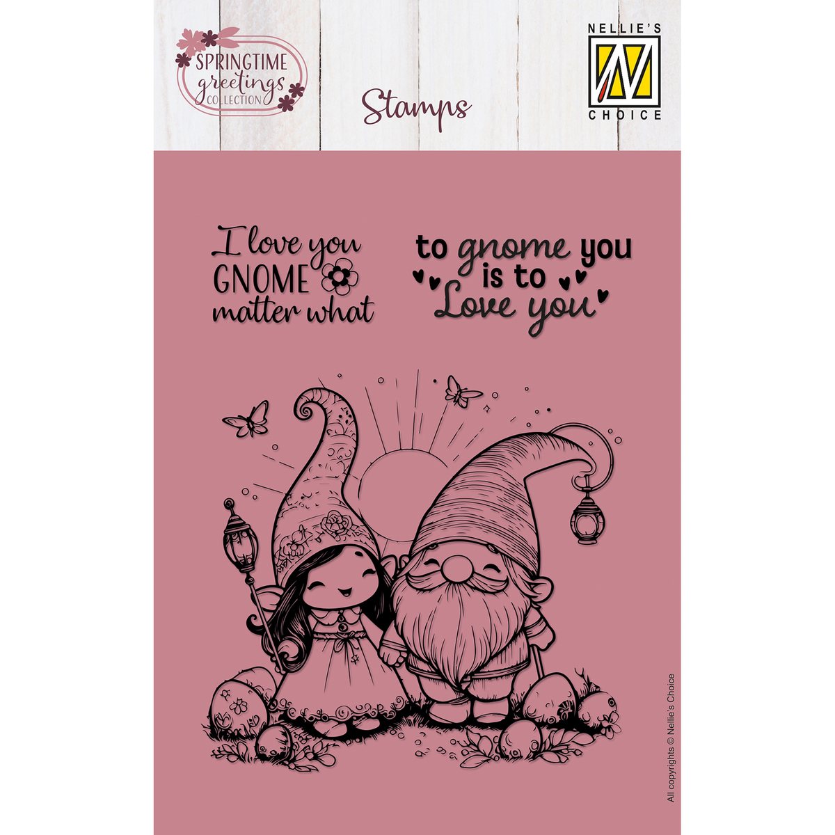 Nellie's Choice • Clear Stamps Gnom und Elf 3St.