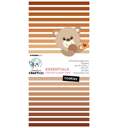 Studio Light Unicolor Paper Pad Cookies Essentials nr.291