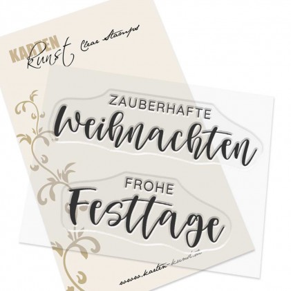  Karten-Kunst Clear Stamps KK-0247 - Lettering Weihnachten