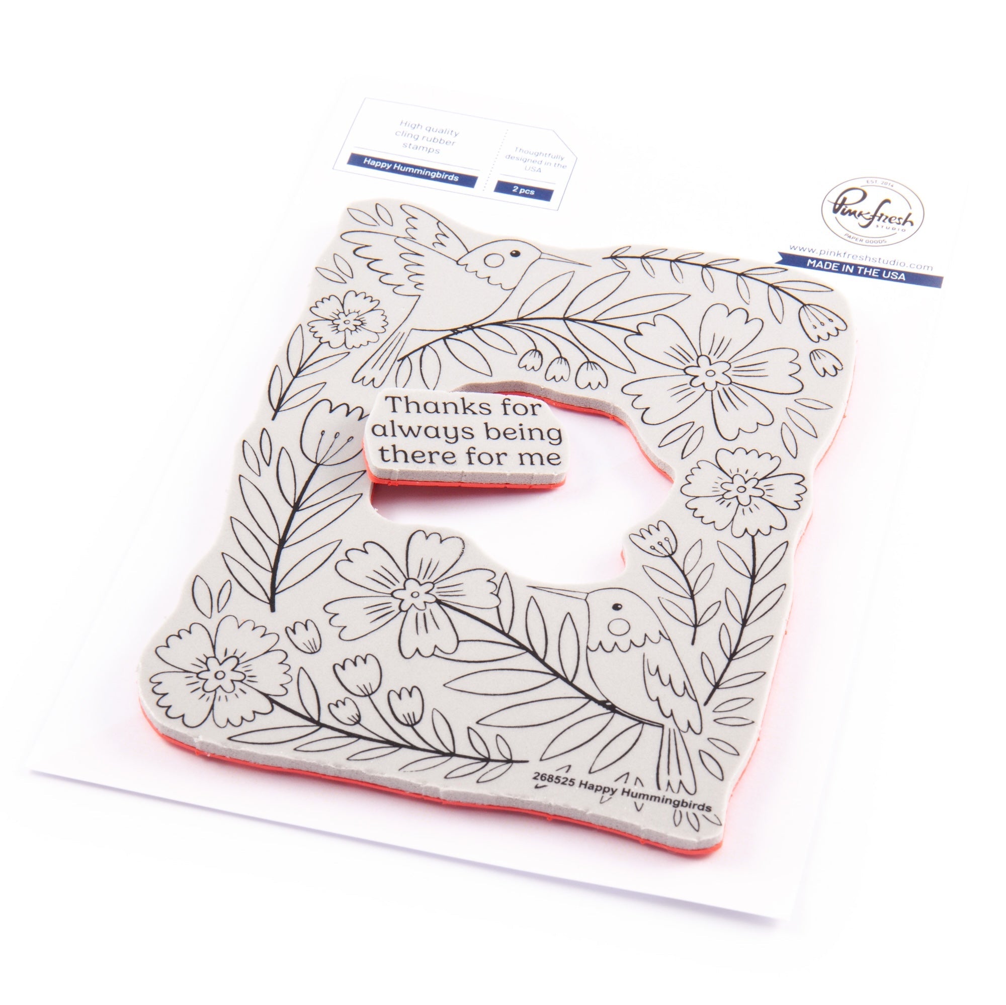 Pinkfresh Studio - Happy Hummingbirds cling stamp