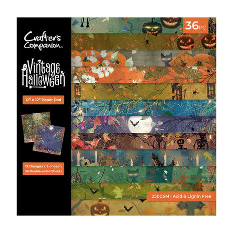 Crafters Companion - Vintage Halloween 12x12 Inch Paper Pad 