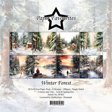 Paper Favourites - Winter Forest 12x12 Inch Paper Pack