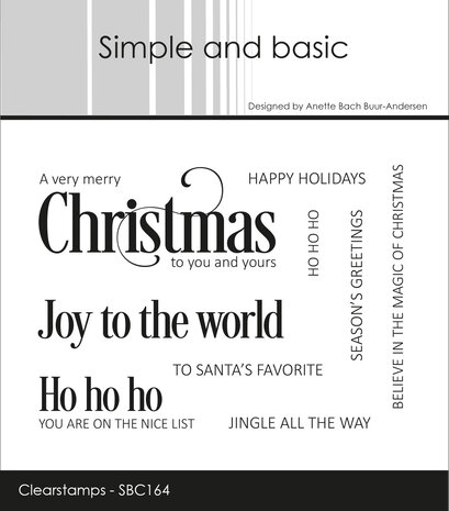 Simple and Basic - Merry Christmas Clear Stamps