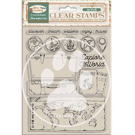 Stamperia- Art of Travelling Clear Stamps