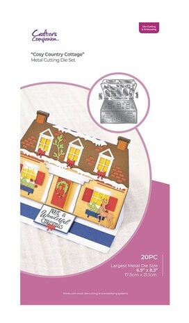 Crafter's Companion - Snijmal - 3-in-1 Create-a-Card Cutting & Embossing Die Cosy Country Cottage