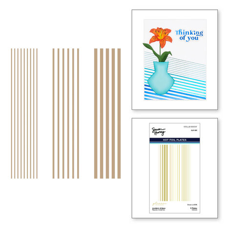 Spellbinders - Modern Stripes Glimmer Hot Foil Plate