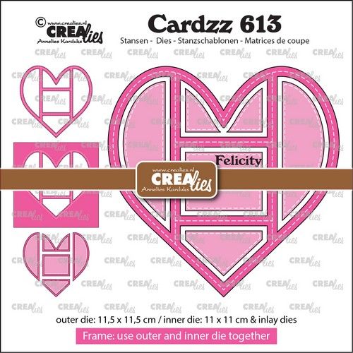 Crealies Cardzz Rahmen & Inlay Felicity