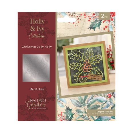 CC - Holly & Ivy Metal Die Christmas Jolly Holly