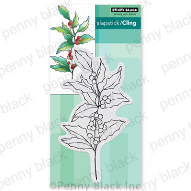 Penny Black - HOLLY BERRY BRANCH3.3"x6.1"