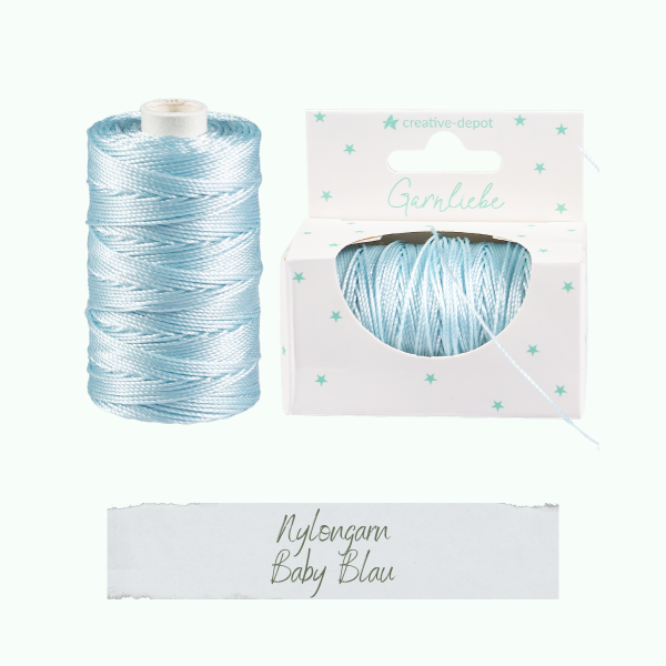 Creative Depot -  Nylongarn - Baby Blau - Garnliebe