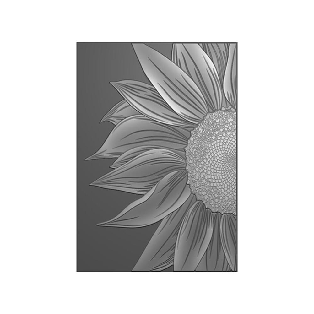 Stamps By Me High Definition 3D Embossing Folder 5"X7" - Wild Sunflowers