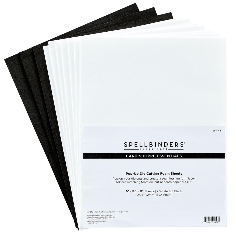 Spellbinders Card Shoppe Essentials Foam Sheets 8.5"X11"