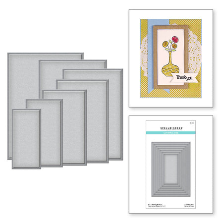 Spellbinders - 5 x 7 Matting Basics A Card Creator Etched Dies