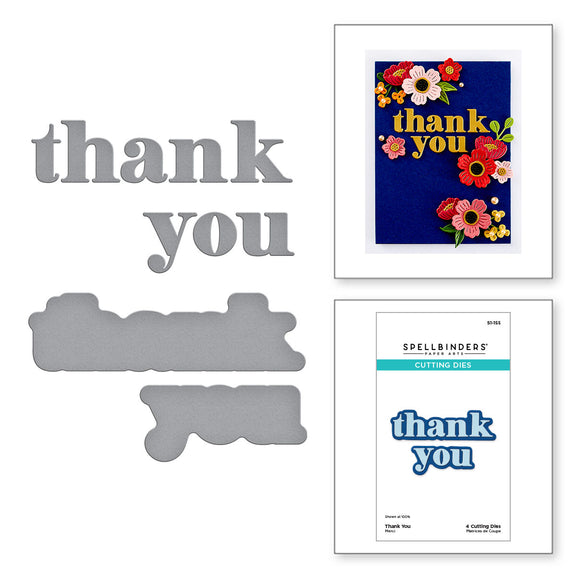 Spellbinders - Thank You Etched Dies