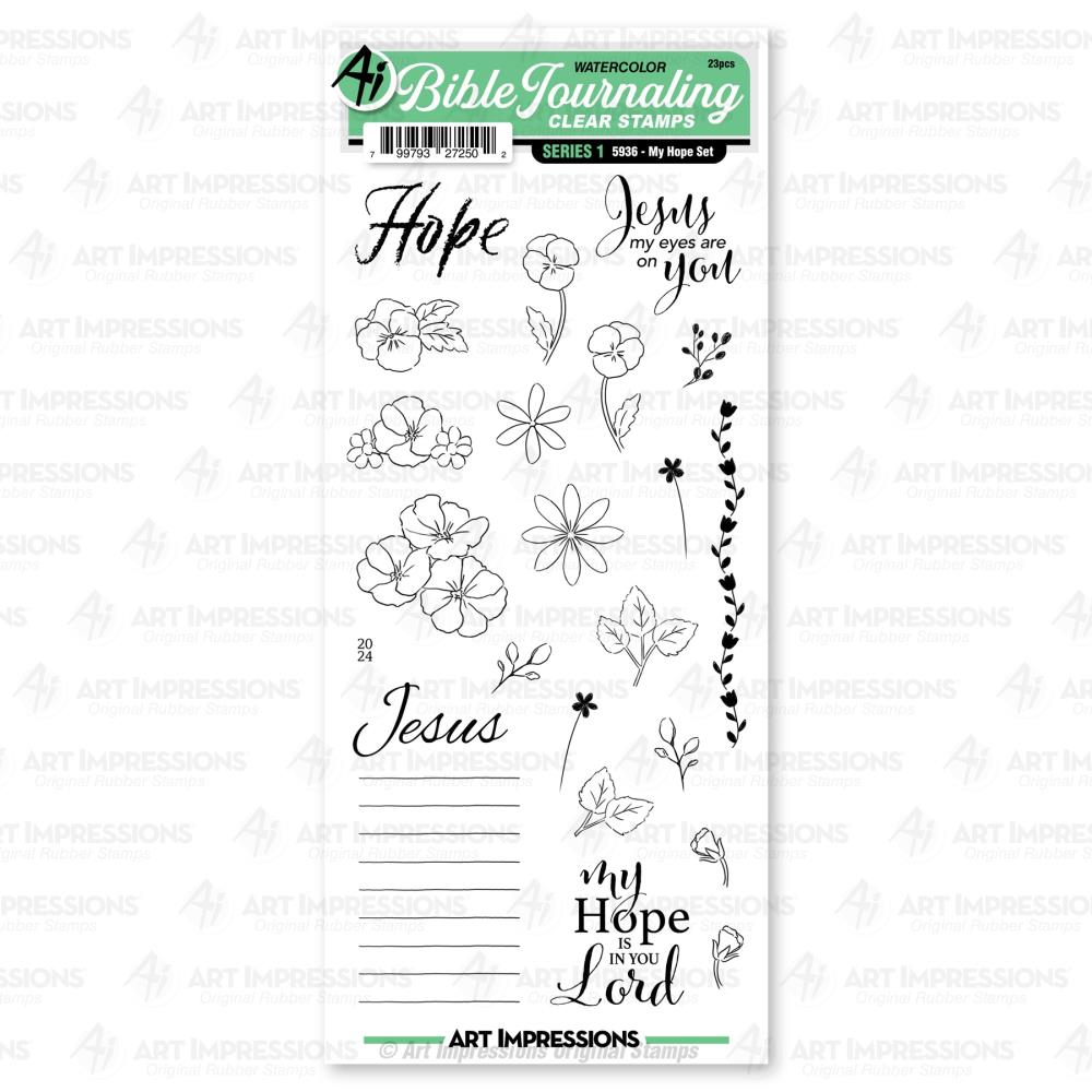 Art Impressions Bible Journaling Clear Stamp Set - My Hope