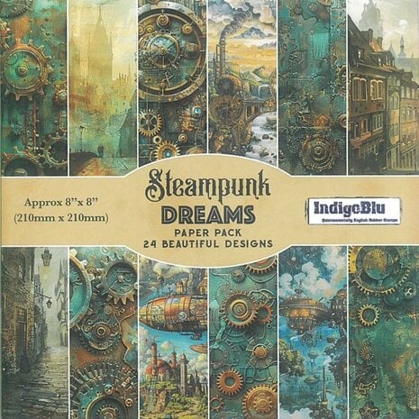 IndigoBlu - Steampunk Dreams 8x8 Inch Paper Book