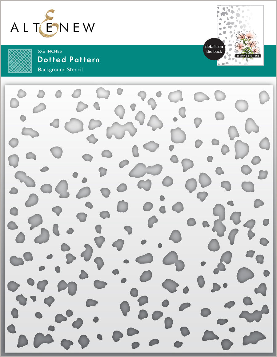 Altenew -  Dotted Pattern Background Stencil 