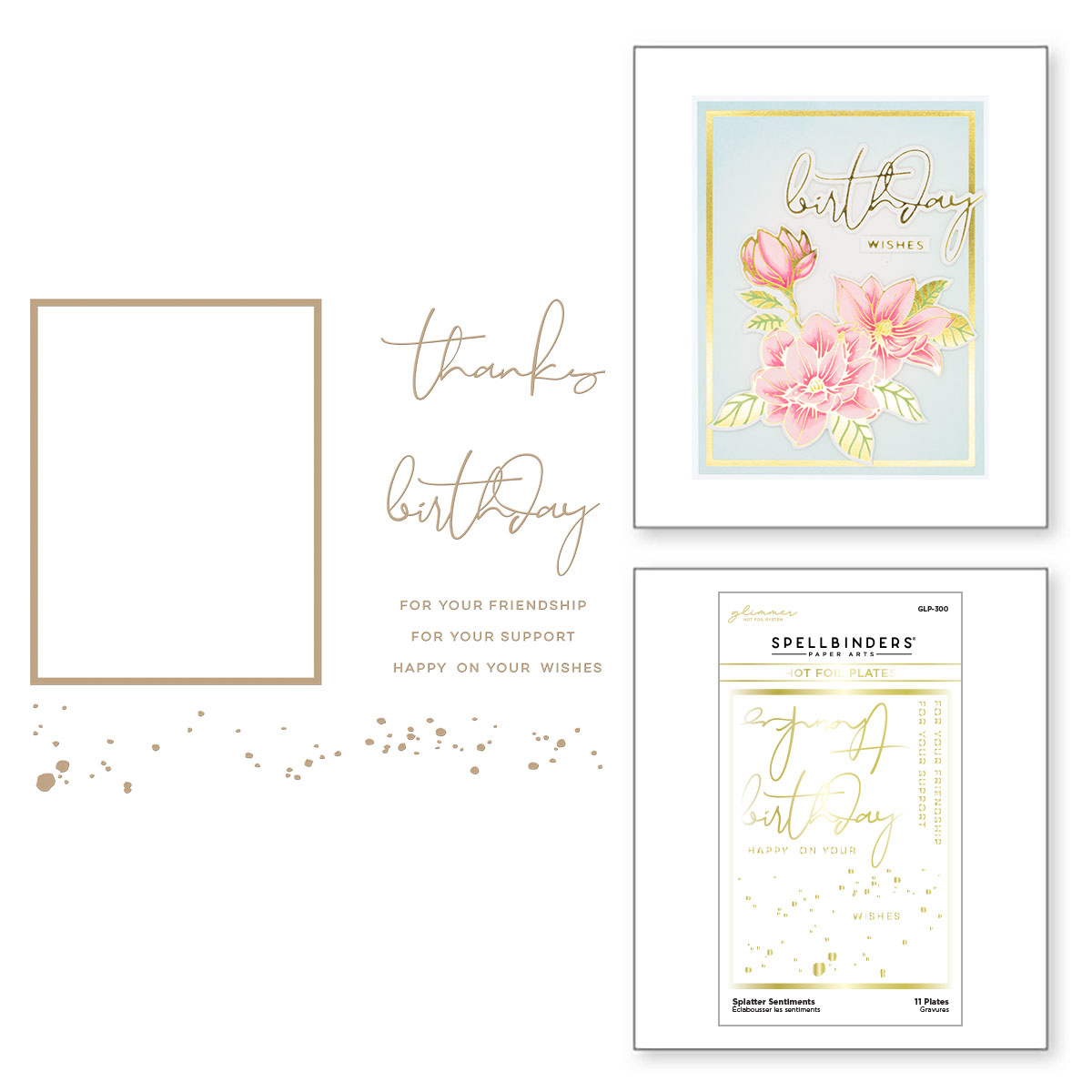 spellbinders-splatter-sentiments-glimmer-hot-foil