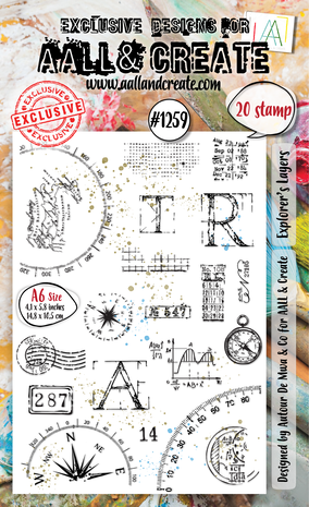 AALL & Create - Whimsy Dwellings A6 Stamp Set Explorer's Layers