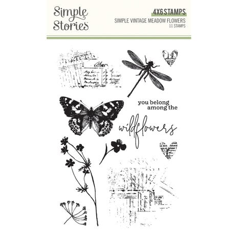 Simple Stories - Simple Vintage Meadow Flowers Stamps