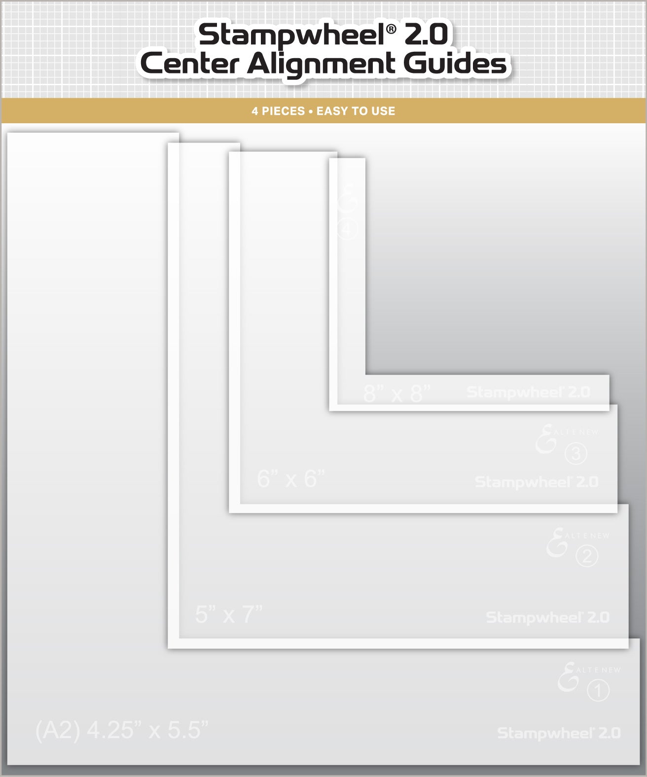 Altenew - Stampwheel 2.0 - Center Alignment Guides 