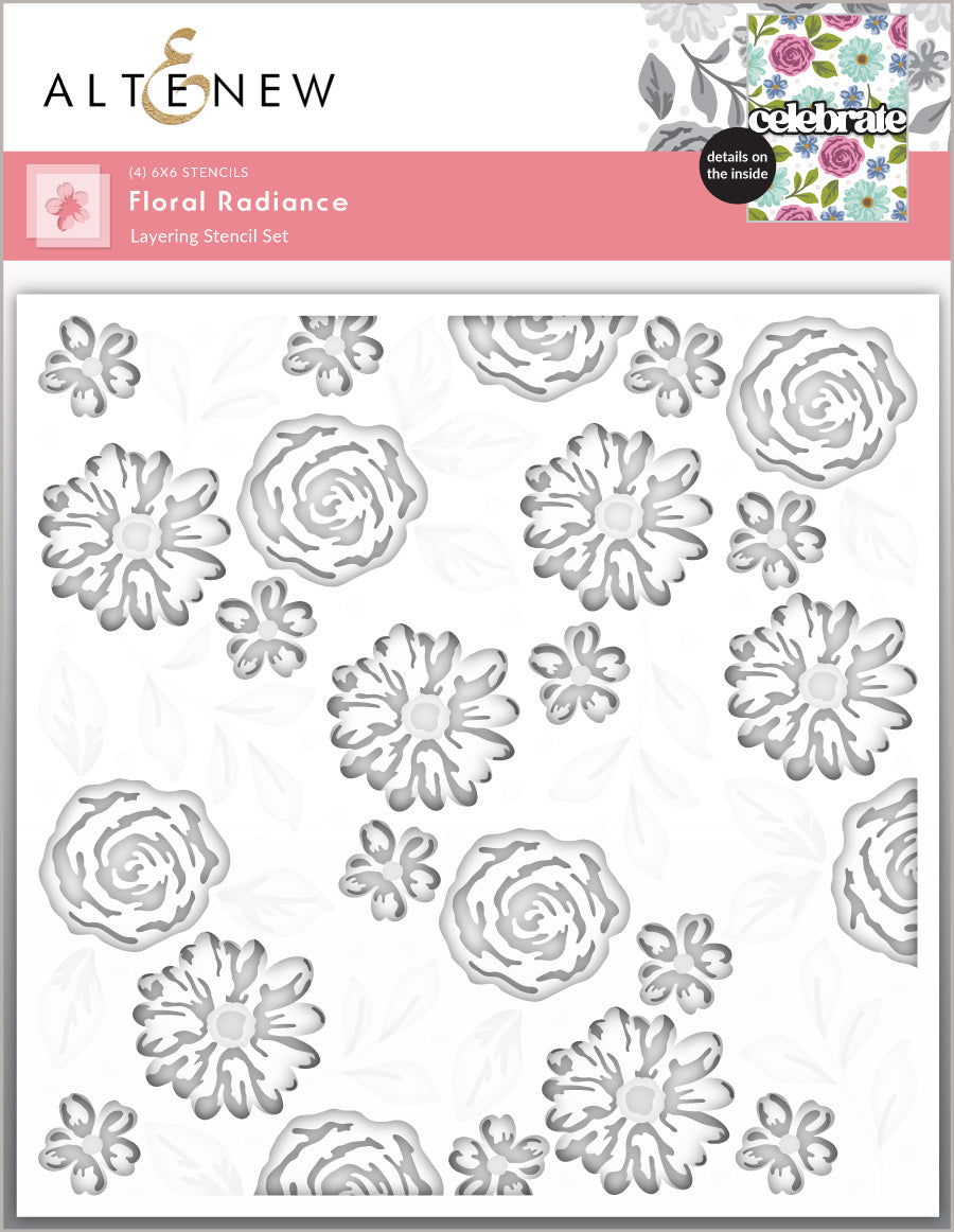 Altenew - Floral Radiance Layering Stencil Set (4 in 1) 