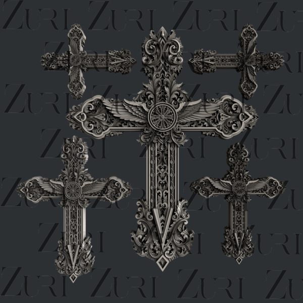 Zuri - Ornate Crosses Set 1