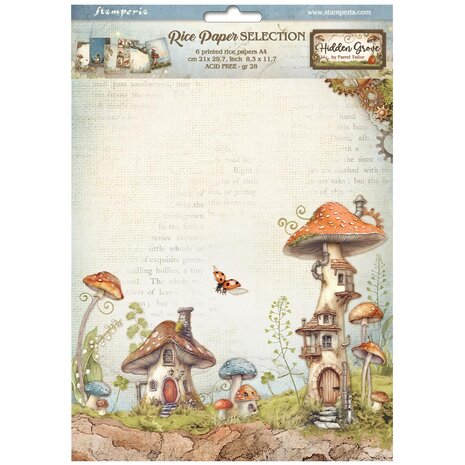 Stamperia - Hidden Grove A4 Rice Paper Selection (6pcs)