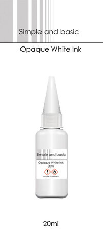 Simple and Basic - Opaque White Ink 20ml