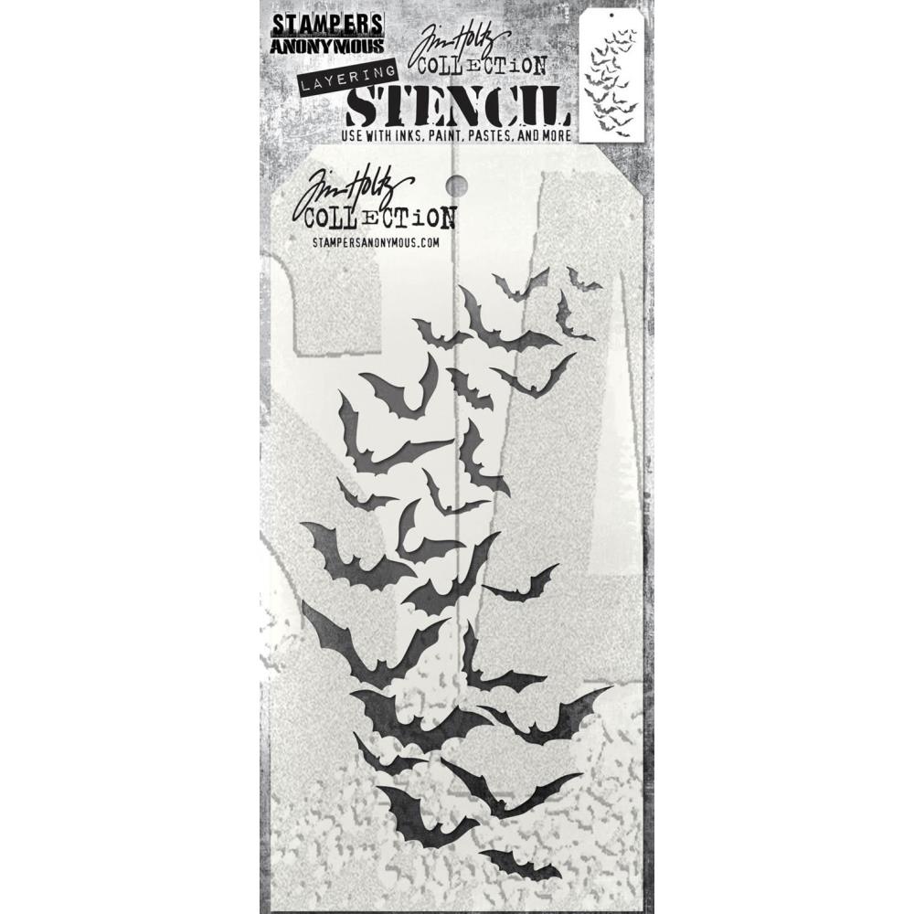  Tim Holtz Layering Stencil - Batty