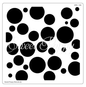 Sweet Poppy Stencil: Bubbles Backplate