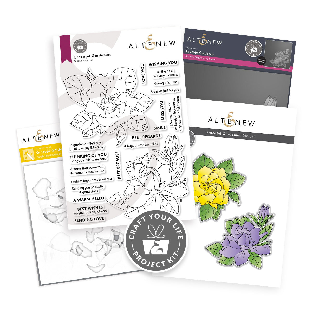 Altenew - Craft Your Life Project Kit: Graceful Gardenias 