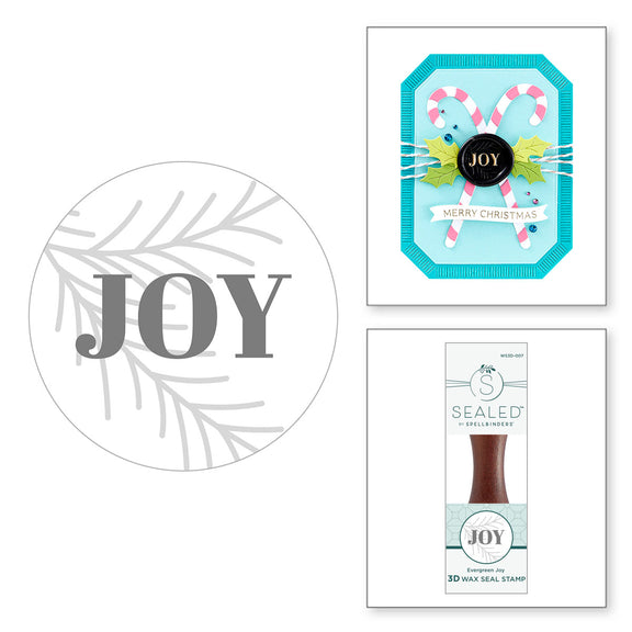 Spellbinders - Evergreen Joy 3D Wax Seal from the Sealed 3D Christmas Collection 