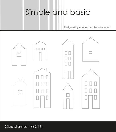 Simple and Basic - Town Houses Clear Stamps