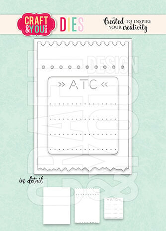 Craft & You Design - ATC Ticket Set Dies