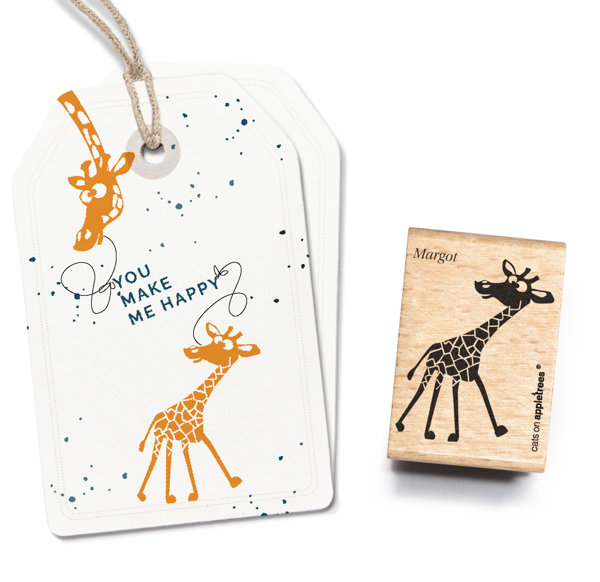 cats on appletrees - Stempel Giraffe Margot