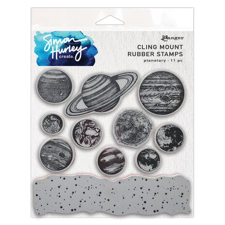 Simon Hurley create. Cling Mount Rubber Stamps Planetary