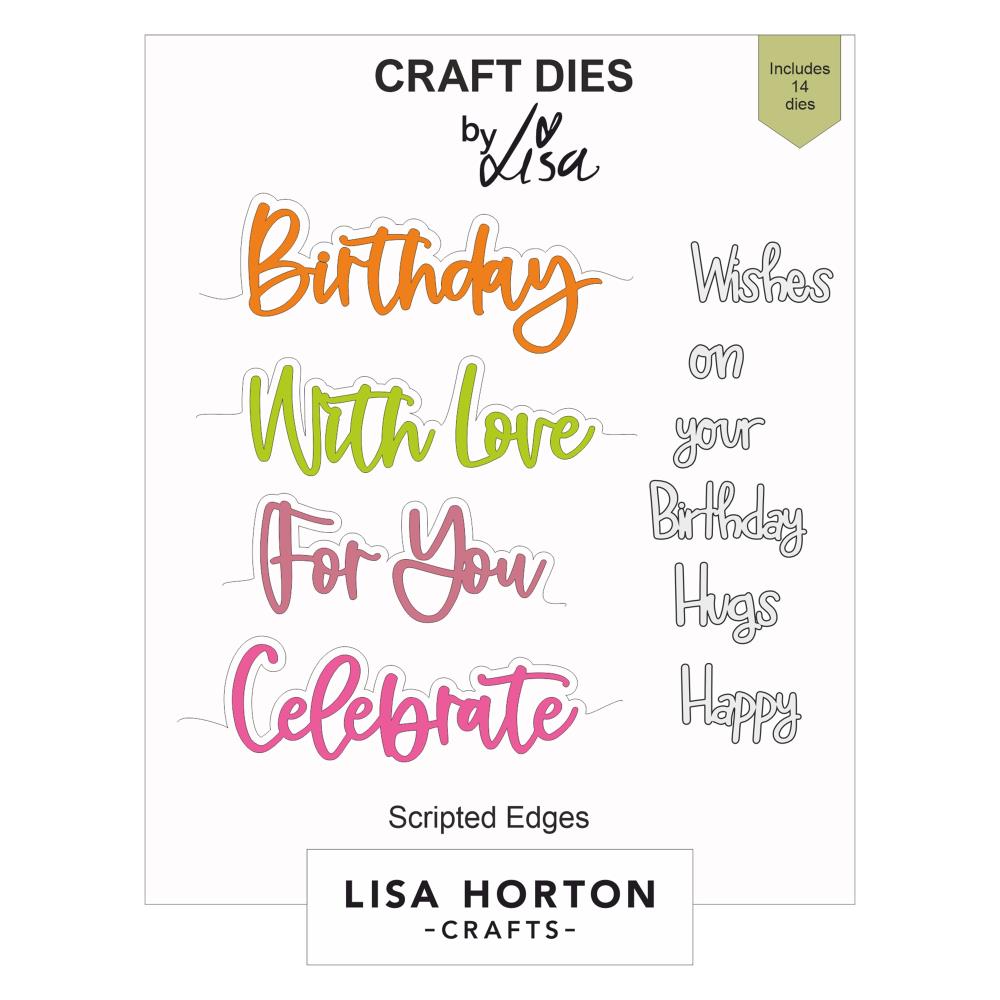 Lisa Horton Crafts Dies - Scripted Edges 