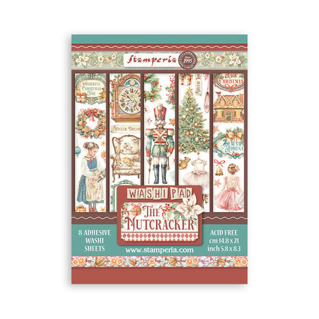 Stamperia - The Nutcracker A5 Washi Pad (8pcs) 