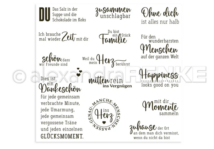 Alexandra Renke - Clear Stamp 'Zusammen'