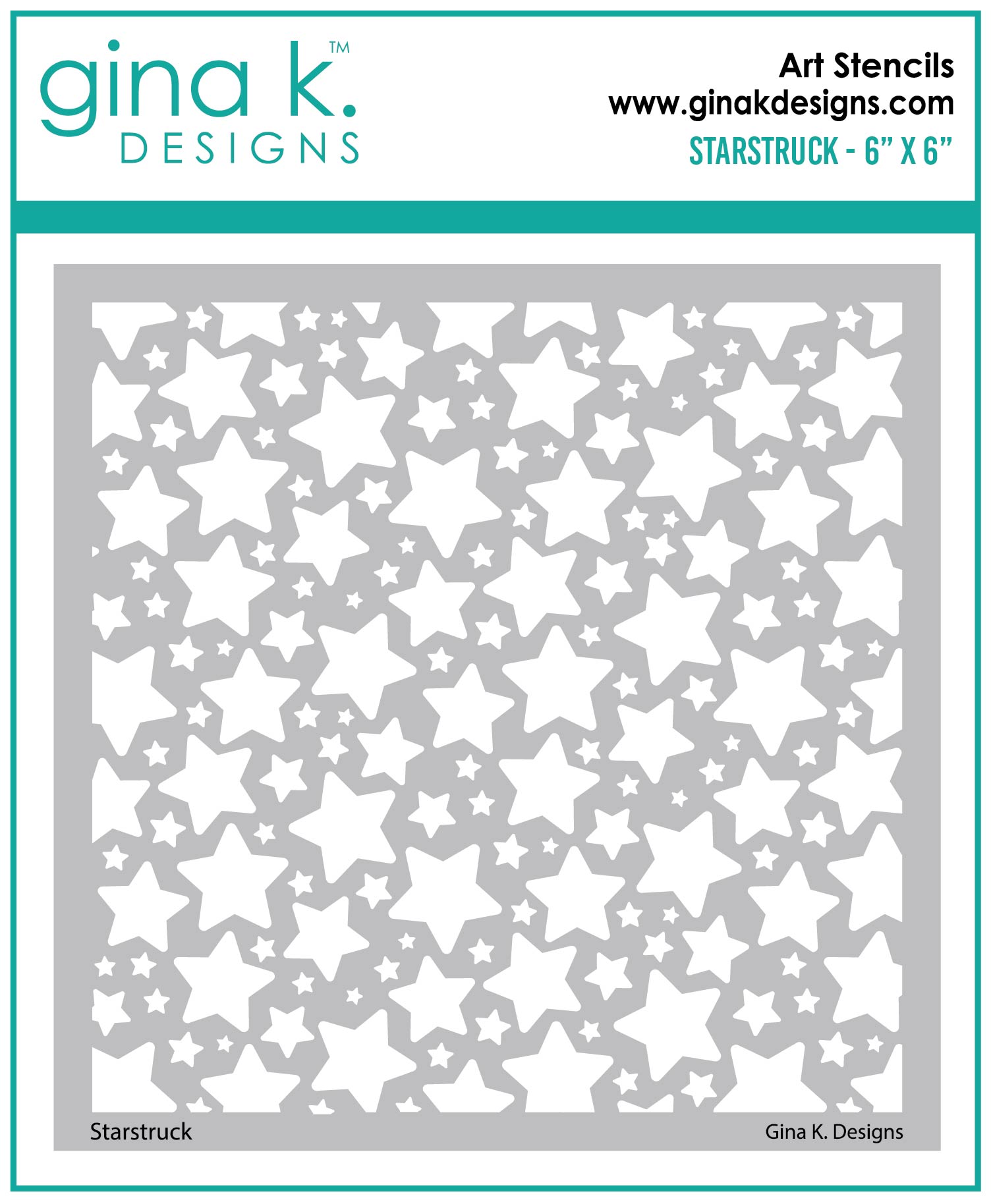 Gina K Designs - STENCIL- Star Struck