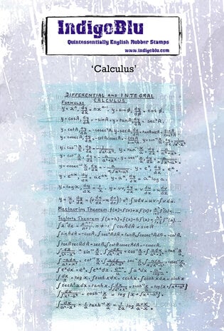 IndigoBlu - Calculus A6 Rubber Stamp