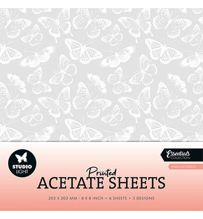 Studio Light Acetate sheets Spring Butterflies Essentials nr.10